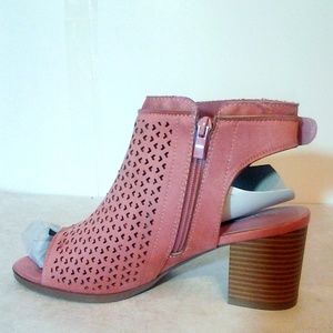 Nature Breeze  Pink Open Toe Bootie